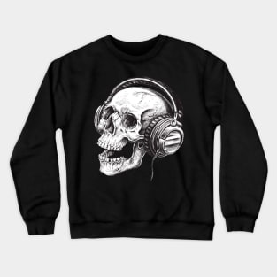 Headphones Skull Crewneck Sweatshirt